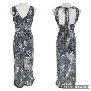 Vintage Cache Paisley Mesh Maxi Dress Size XS Y2K Beach Travel Resortwear